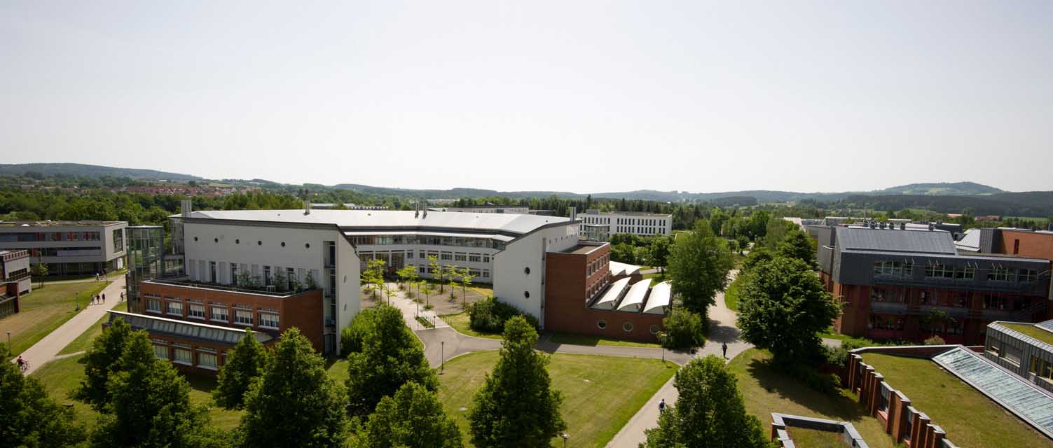 Blick auf die Uni und Umgebung